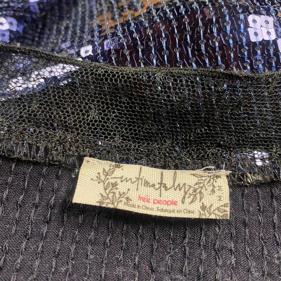 NWOT Free People Intimately Sequin Top Size M - Picture 7 of 8